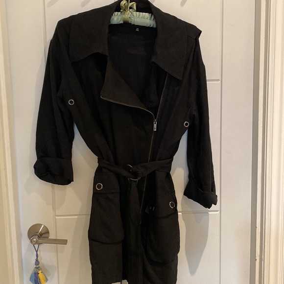 Aritzia Organic linen black anorak jacket - Picture 2 of 5